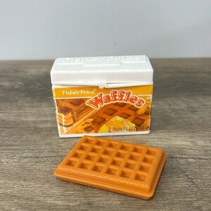 Fisher Price Fun With Food Waffle Box With One Waffle 1987